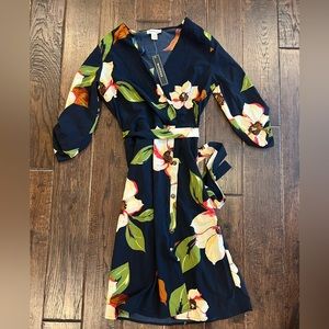 Monteau Blue flowered small dress